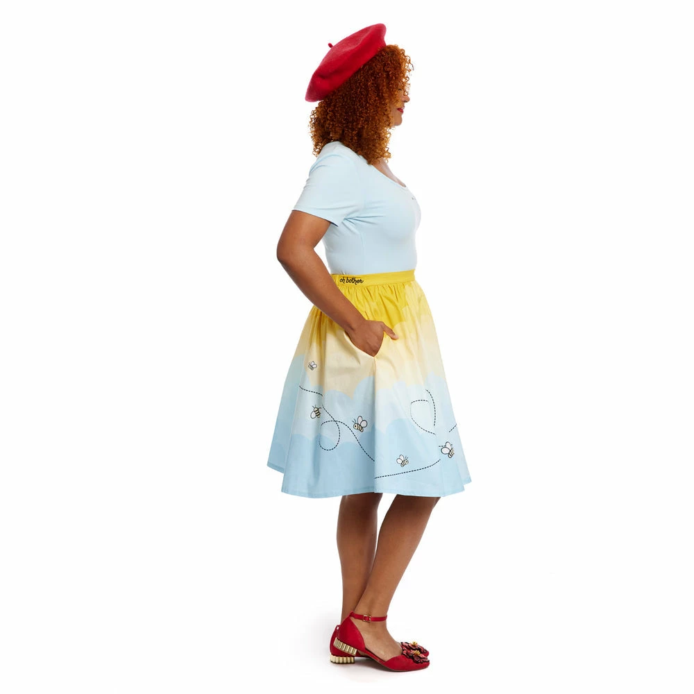 In Stock Stitch Shoppe By Loungefly Disney Winnie The Pooh Balloon Clouds "Sandy" Skirt