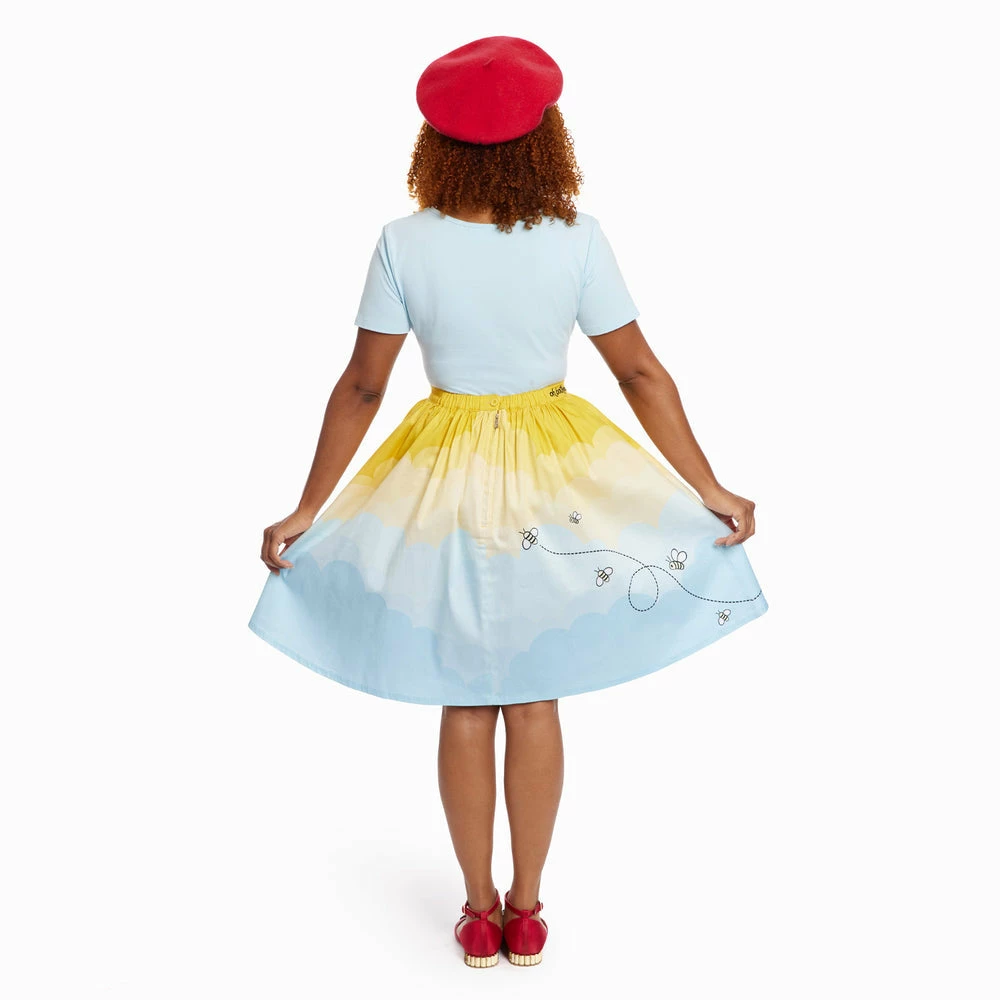 In Stock Stitch Shoppe By Loungefly Disney Winnie The Pooh Balloon Clouds "Sandy" Skirt