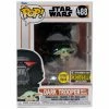 Funko Star Wars: The Mandalorian Dark Trooper W/Grogu Glow In The Dark Pop! Vinyl Figure Exclusive