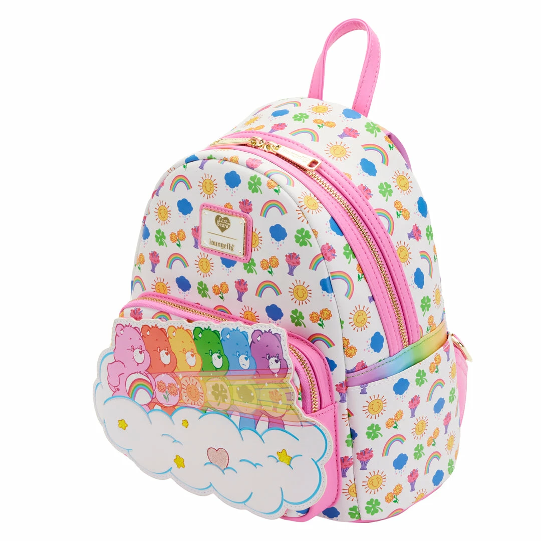 Pre-orders/Coming Soon (COMING SOON) Loungefly Care Bears Stare Rainbow Mini Backpack