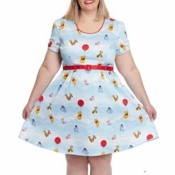 Stitch Shoppe By Loungefly Disney Winnie The Pooh Up In The Clouds "Laci" Dress In Stock
