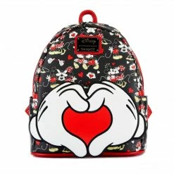 Loungefly Disney Mickey & Minnie Heart Hands Mini Backpack