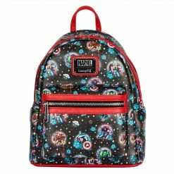 Loungefly Marvel Avengers Tattoo AOP Mini Backpack