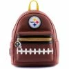 Loungefly NFL Pittsburg Steelers Pigskin Logo Mini Backpack