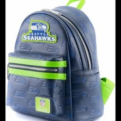 Loungefly NFL Seattle Seahawks AOP Logo Mini Backpack
