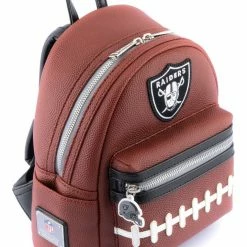 Loungefly NFL Las Vegas Raiders Pigskin Logo Mini Backpack