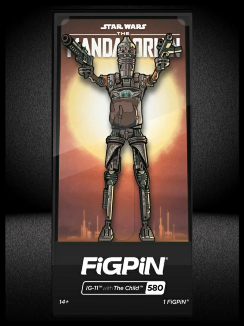 FiGPiN Star Wars The Mandalorian IG-11 With The Child