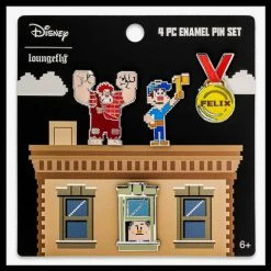 Loungefly Disney Wreck-it Ralph 4 Pc Pin Set