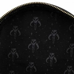 Grotto Treasures Exclusive - Loungefly Star Wars The Mandalorian Tattoo Print Mini Backpack Exclusives