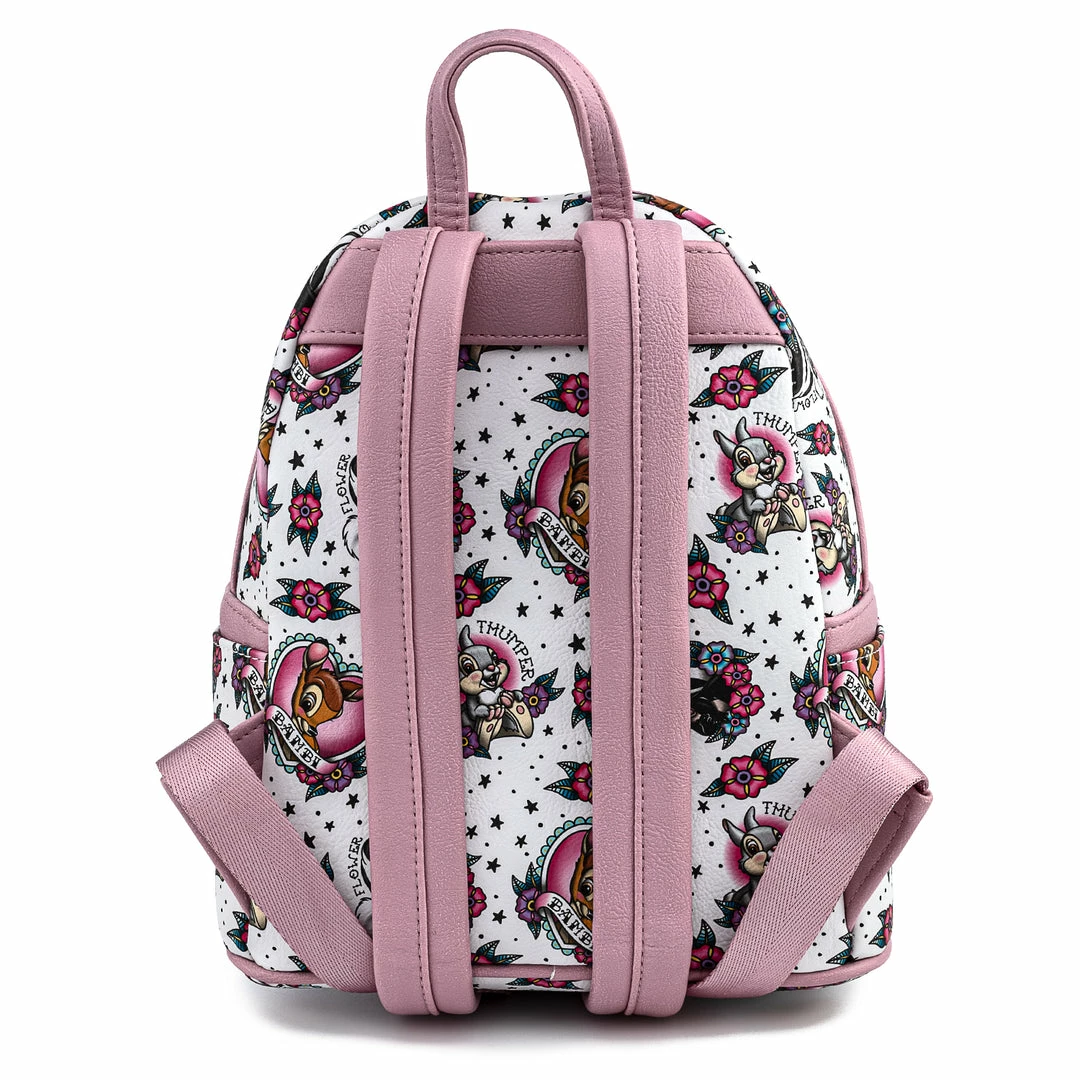 Grotto Treasures Exclusive - Loungefly Disney Bambi Tattoo Print Mini Backpack Exclusives