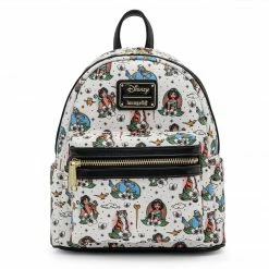 *FLAWED* Grotto Treasures Exclusive - Loungefly Disney Aladdin Tattoo AOP Mini Backpack