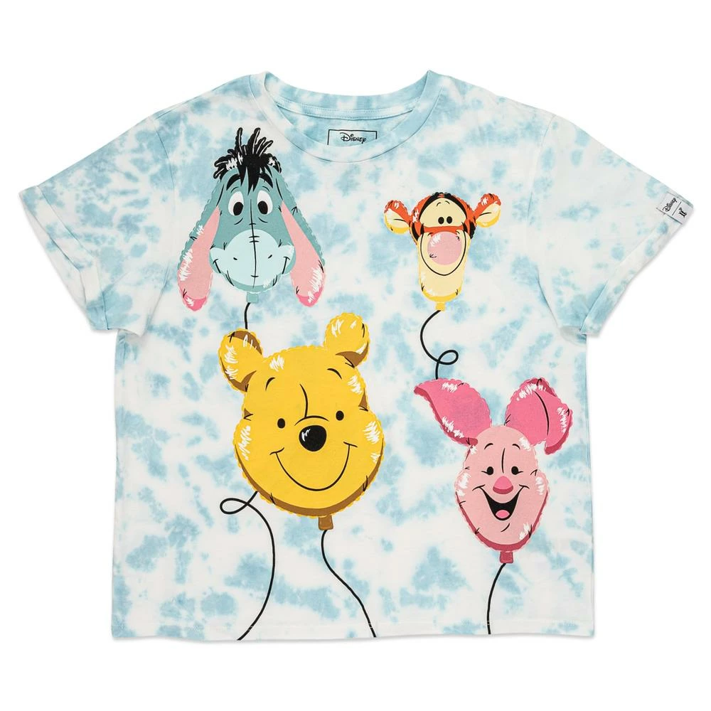 In Stock Loungefly Disney Winnie The Pooh & Friends Balloons Crop Blue Tee