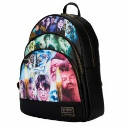 Loungefly Harry Potter Trilogy Triple Pocket Mini Backpack